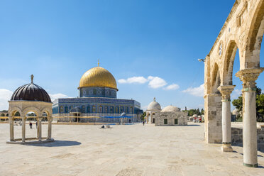 Dome of the Rock on Temple Mount, Jerusalem, Israel stock photo