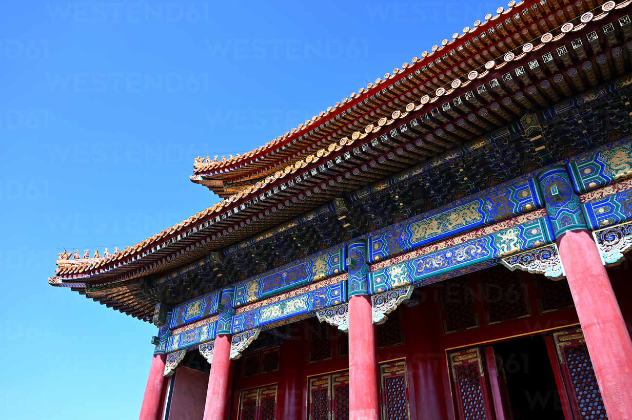 Forbidden city palace interior, beijing, china